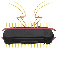 Boîte de rangement pour Nintendo Switch 2, étui rigide antichoc en EVA avec pochette en tissu, double fermeture éclair, poignée, poche pour câble et chargeur, sac de transport