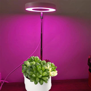 גובה מתכוונן 3.5in מלאך טבעת ספקטרום מלא צמח אור פנימי שתילה קטן עציצים עציצים קטנים עציצים גדולים המנורה - Product Image 2