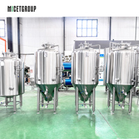 Cuve de Fermentation Conique en Acier Inoxydable 500L Unitank pour Brasserie 304 avec Chemise de Refroidissement Certifiée CIP CE