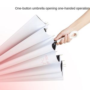 <span class=keywords><strong>Parapluie</strong></span> solaire à 16 baleines, droit, <span class=keywords><strong>petit</strong></span> et frais, protection solaire UV, double usage, caoutchouc noir, pour hommes - Product Image 2