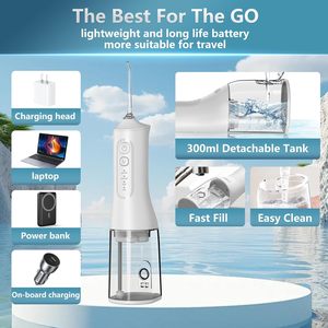 Hydropulseur Dentaire Électrique Portable USB Rechargeable Sans Fil Étanche IPX7 pour Adultes, Utilisation Orthodontique, Prêt pour l'Extérieur - Product Image 2