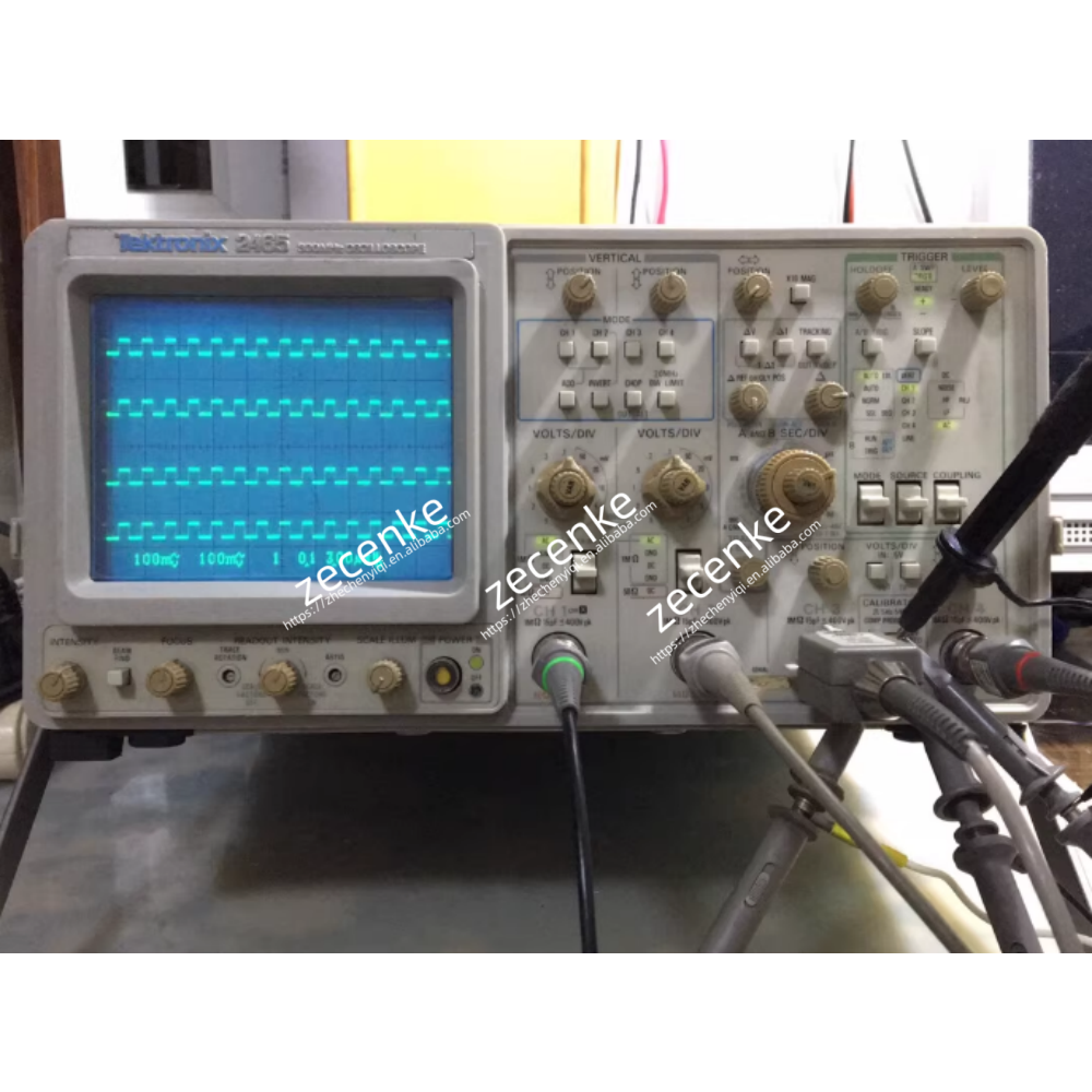 Tektronix 2465 4-Channel Analog Portable 300mhz Oscilloscope USED