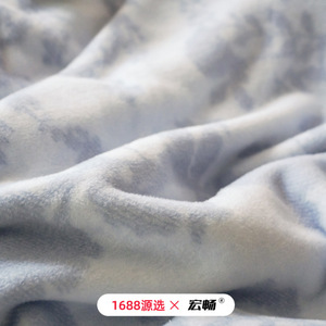 Manta de Sofá de Terciopelo Suave y Esponjosa de Doble Cara con Diseño Floral, 100x150cm, 150x200cm, 200x230cm, para Uso Doméstico, de Poliéster, para las Cuatro Estaciones - Product Image 3