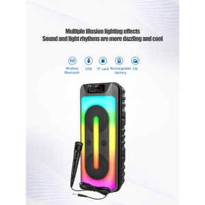 Subwoofer de Karaoke KTS-1853 de 15 Pulgadas, Altavoz <span class=keywords><strong>Edifier</strong></span> con Iluminación LED, Radio Portátil, Carga con Panel Solar, Mini Linterna KTS - Product Image 3