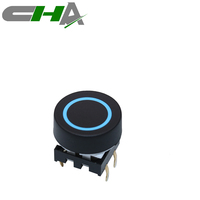 Interrupteur tactile éclairé CHA série C3012 12*12mm, bouton-poussoir SMD à montage traversant