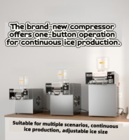 Xf Multifunktionale Kommerzielle Koreanische Bingsu Schnee-Eiscreme-Maschine Selbstreinigender Flockenhersteller Luftkompressor 200kg 24 Stunden