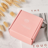 kundenspezifisches drucklogo rosa versandtasche versand wellpappe-faltschachtel für kleidung & schuhe verpackung