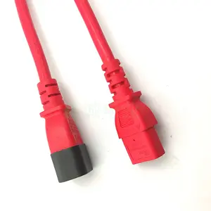 1,5 квадратных метров полностью медный красный буква C13 для продукта суффикс C14 шнур питания штекер-удлинитель