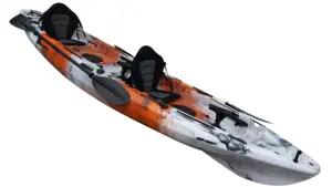 HANDELI yüksek kalite profesyonel balıkçılık tandem Kayak 3 kişi çocuklar ile üst aile çift balıkçılık oturmak