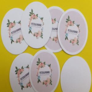 Custom Brand Printing Colorful Cup Holder <b>Pad</b> Kraft <b>Paper</b> Offset <b>Paper</b> Coated <b>Paper</b> Label for Cups - Product Image 5