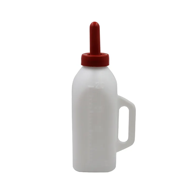 Bouteille d'alimentation avec mamelon, 2l, 4l, pour vache, veau, mouton