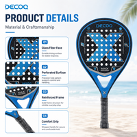 Raquette de paddle en fibre de verre, raquette de tennis de plage pour les sports