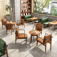 Meubles de restaurant modernes de haute qualité en bois massif, ensemble table et chaises pour la restauration, les cafés, les salons de thé, les magasins de thé au lait