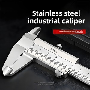 Hochpräziser Kohlenstoffstahl Edelstahl-Schiebemaßstab für Haushalt und Industrie mit Digitalanzeige und 0,02mm Auflösung - Product Image 2