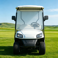 Voiturette de golf électrique 1-2 places 48V 100A 150A 200A avec batterie au lithium, sûre et stable, idéale pour les terrains de golf et les villas