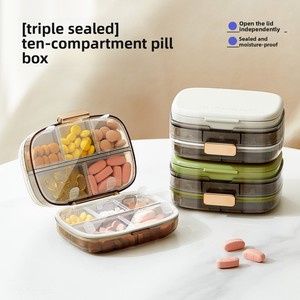 NFS nhựa mini Pill và y học pha chế hộp bảy ngày một tuần Ba bữa ăn một ngày niêm phong lưu trữ thuốc nhỏ - Product Image 3