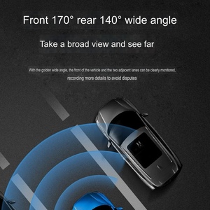 Carplay streaming phương tiện truyền thông lái xe máy ghi âm phía trước và phía sau máy ảnh kép gương chiếu hậu không dây máy ghi hình 4K HD - Product Image 3