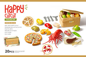 Juguete de Frutas para Cortar, Juego de Imitación para Niños, Cesta de Frutas y Verduras, Juguete Educativo Temprano para Cortar Comida para Niños - Product Image 4