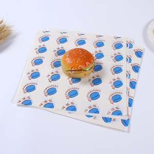 Wholesale Greaseproof Environmental Friendly Custom Wax <b>Paper</b> Food Packaging for Restaurants and <b>Burger</b> <b>Wrapping</b> - Product Image 4
