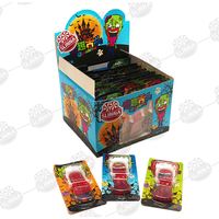 Bonbons Gommeux Halal Halloween Combo Langue et Dents de Zombie, Bonbons Fantaisie Monstre Horreur Dessin Animé en Cartouche Blister, Boîte Douce pour Enfants