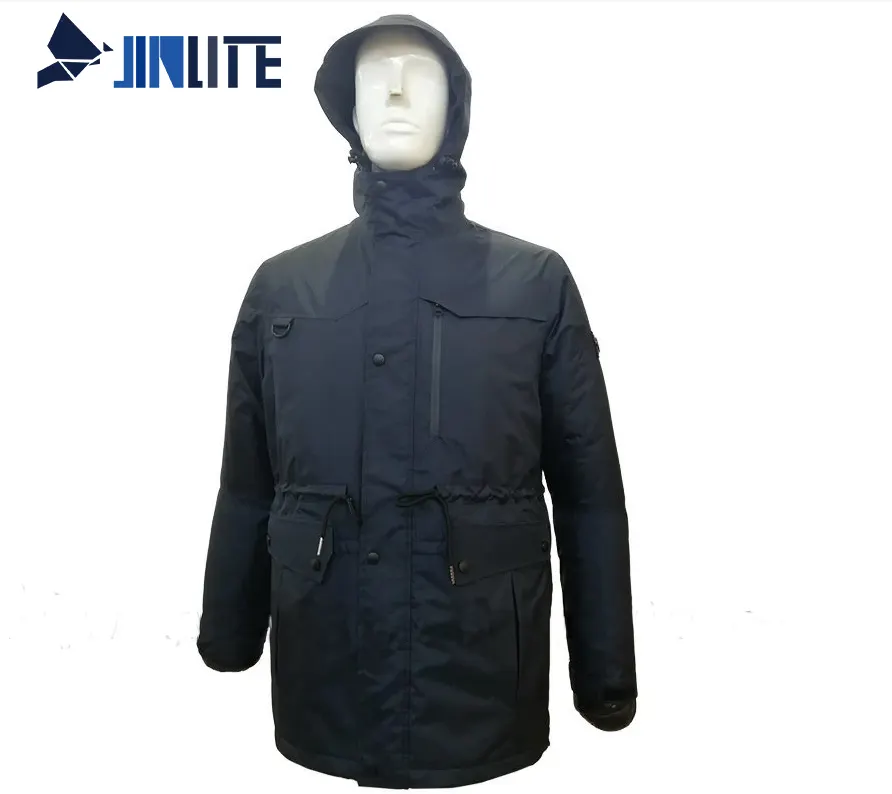 Fashion Outdoor Workwear Clothing MID-Length Hooded Parka Windbreaker Gearbox Jacket