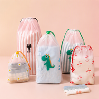 Sac de rangement étanche en gros avec cordon de serrage, pochette en plastique personnalisée pour la maison et les voyages