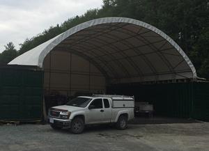 Carpa Contenedor de 40 pies de Diseño Industrial GS, Refugio de Acero de Doble Armadura para Almacén de Envío con Forma de Domo o Pico, Tamaño de 20 pies - Product Image 4