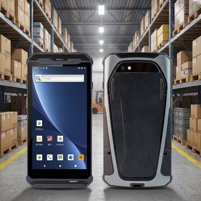 IP67 Rugged Industrial Terminal Data Collector Portable 1D 2D Barcode QR Code Reader PDA Android 14 Scanner for Stock Count
