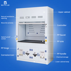 Cappe da laboratorio PP gas chimici di scarico apparecchiature cappa da fumo resistente agli acidi chimici - Product Image 4