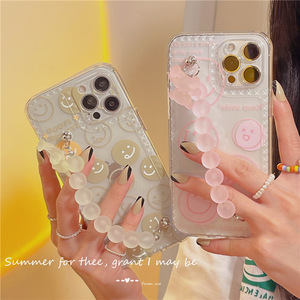 Elaborato divertente Design Smlie con bracciale orso custodia morbida in TPU trasparente per iphone 12 Pro Max - Product Image 4