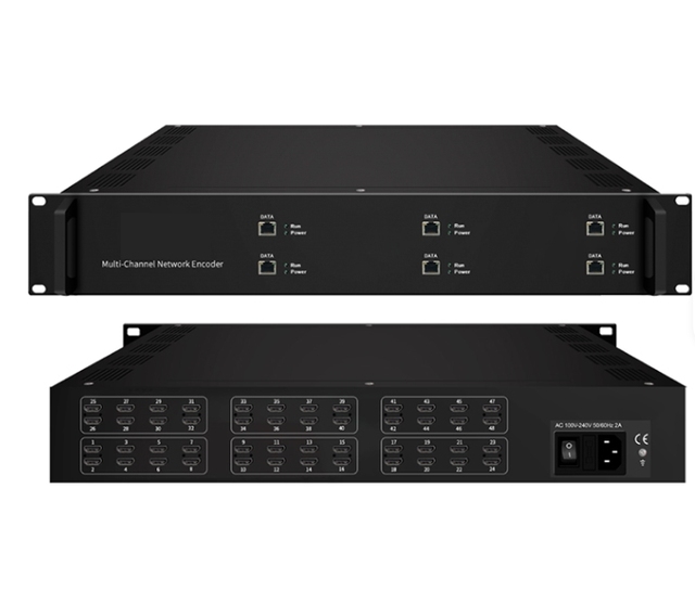 HONDAO HDB4800N 48-Channel 1080 Digital CATV IPTV H265/H264 1-13Mbps CBR/VBR Signal Conversion IP Encoder Modulator for FTTH