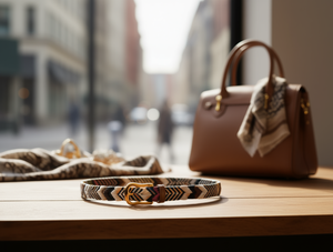 Woven Strap Gold Buckle <b>Webbing</b> MRT28004 Bag Accessory - Product Image 2