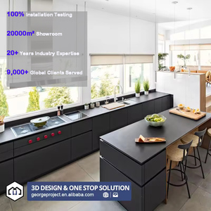 Ensemble de meubles de cuisine équipée professionnels Projet Canada Villa Project Full <span class=keywords><strong>Home</strong></span> Kitchen Big Kitchen Cabinets Design - Product Image 1