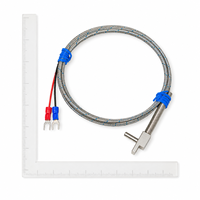T Shape Flat Lug K Type Thermocouple WRN Flexible Stainless Steel Braided Wire IP65 OEM ODM Temperature Measurement