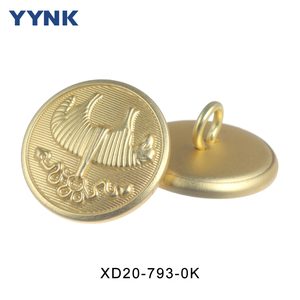 Fabricante Yinying Produce Botones de Metal de Latón Dorado con Logotipo Personalizado para Prendas de Vestir - Product Image 6
