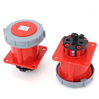 Enchufe Industrial Trifásico de Cinco Orificios, Macho/Hembra, de Latón, 335 380V~415V 3P+N+E 63A IP44