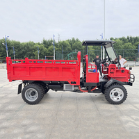 Veículo de Transporte Diesel 4x4 de 25HP, Caminhão Basculante Agrícola e de Mineração para Grãos com Elevação Hidráulica Dupla Reforçada