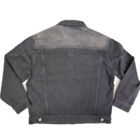 Veste en jean pour hommes personnalisée pour le printemps automne décontracté style Highstreet avec des techniques brodées noir approvisionnement ODM