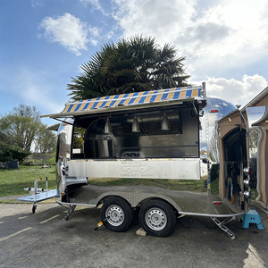 Mobile Kitchen Food Trailer Fast Food Truck <b>BBQ</b> Pit Coffee Cart Concession Trailer Fully Equipped Custom Design Food Trucks - Product Image 1