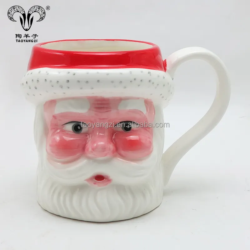 3D 세라믹 커피 컵 크리스마스 선물 머그잔 산타 클로스 세라믹 머그잔