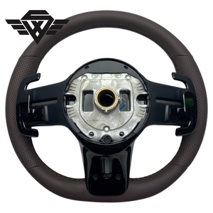 <span class=keywords><strong>Volant</strong></span> de <span class=keywords><strong>voiture</strong></span> <span class=keywords><strong>Mercedes</strong></span> personnalisé de luxe adapté aux modèles W204 W212 2011 2015 W213 W205 C43 Classe C Sport en cuir véritable marron - Product Image 6
