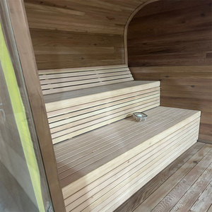 Sauna Moderna de Madera para Exteriores, de Cedro Rojo, para 4-8 Personas, y Sauna Finlandesa de Vapor, Portátil, para Spa en Casa - Product Image 6