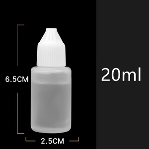 Bouteille d'emballage vide d'applicateur d'huile de cheveux en plastique transparent de 10ml 15ml 30ml avec le chapeau de distribution ouvert par torsion - Product Image 5