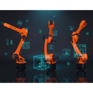 Cobot ONA KR 22 R1610-2 con Carga Útil de 22 kg, Caja de Cambios, PLC y Motor de 1 kW, Potencia de 380 V para Soldadura y Prensado - Product Image 1