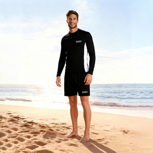 Traje de baño de manga larga de secado rápido para hombre Baiya, para surf, natación y playa - Product Image 3