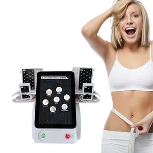 Slimwave fat burning 6D lipolaser 6 wavelength 8/10/12/14 pads laser therapy body slimming weigh loss body contouring machine