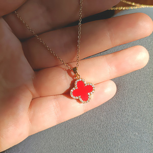 2024 אופנה טיטניום פלדת כנפי שרשרת קסם צורת טיפה זירקון גדילי שרשרת לנשים בנות - Product Image 5