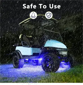 2023 nuovi arrivi telecomando senza fili Underglow impermeabile Golf Cart Wireless Led Light Strip