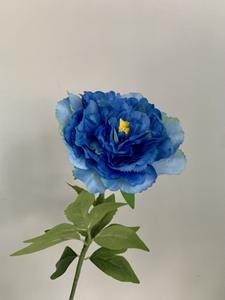 <span class=keywords><strong>Fiori</strong></span> Artificiali di Peonia Blu all'Ingrosso, <span class=keywords><strong>Fiori</strong></span> di Seta con Steli per Decorazioni Casa, Matrimonio, Natale, Festa della Mamma - Product Image 4