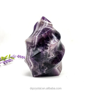 Cristal d'améthyste rêveuse naturelle pour la guérison énergétique, cristal de torche poli, améthyste rêveuse violette pour la décoration Feng Shui - Product Image 6